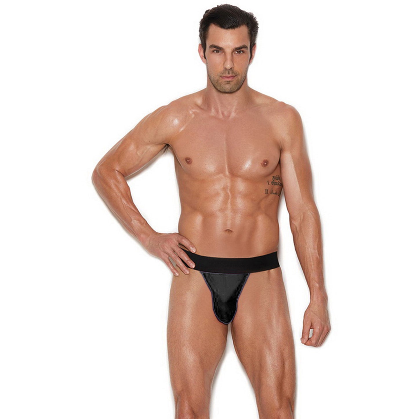 Thong Mens Lingerie for Men Black ML-07004-BK