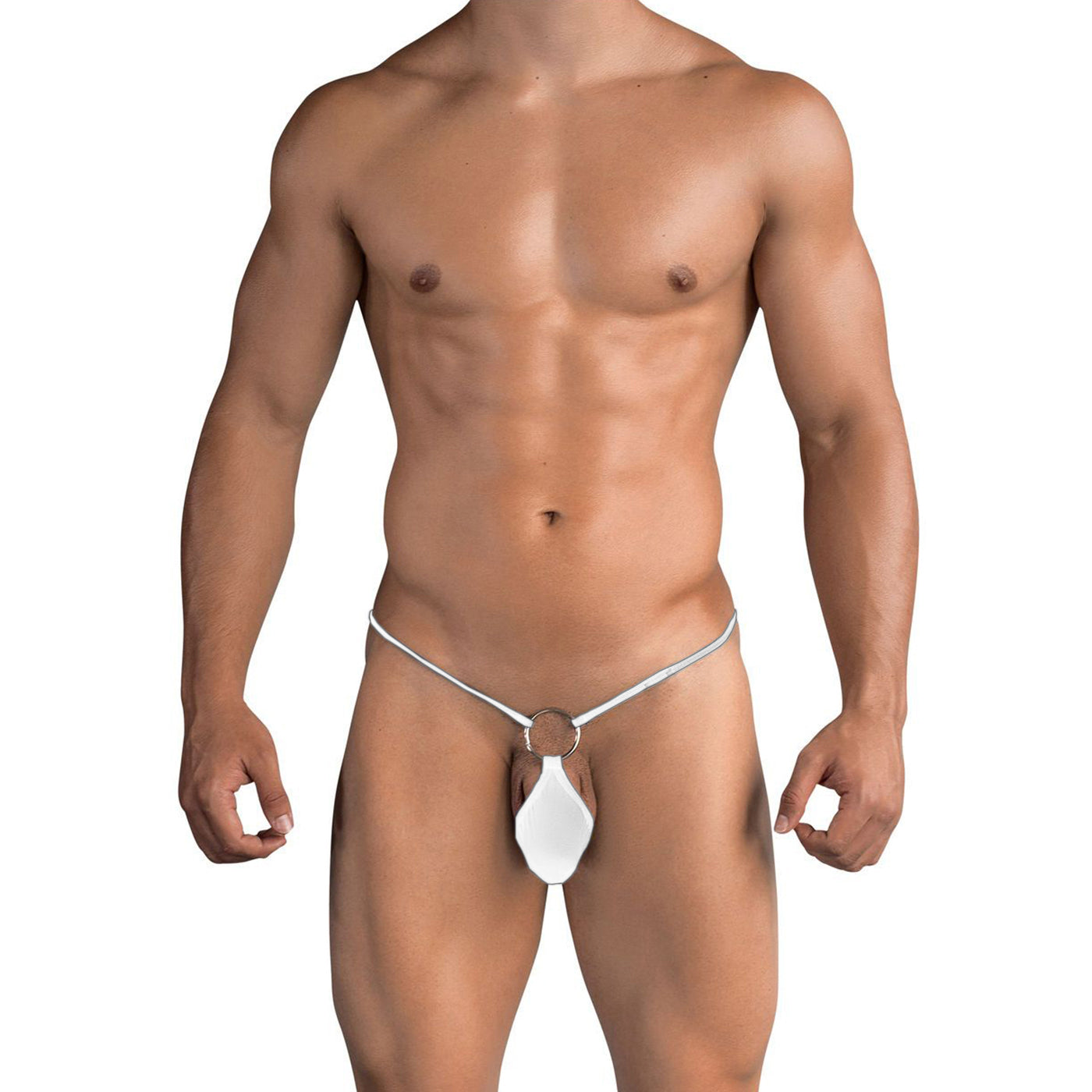 G String Mens Lingerie for Men White ML-07039-WH