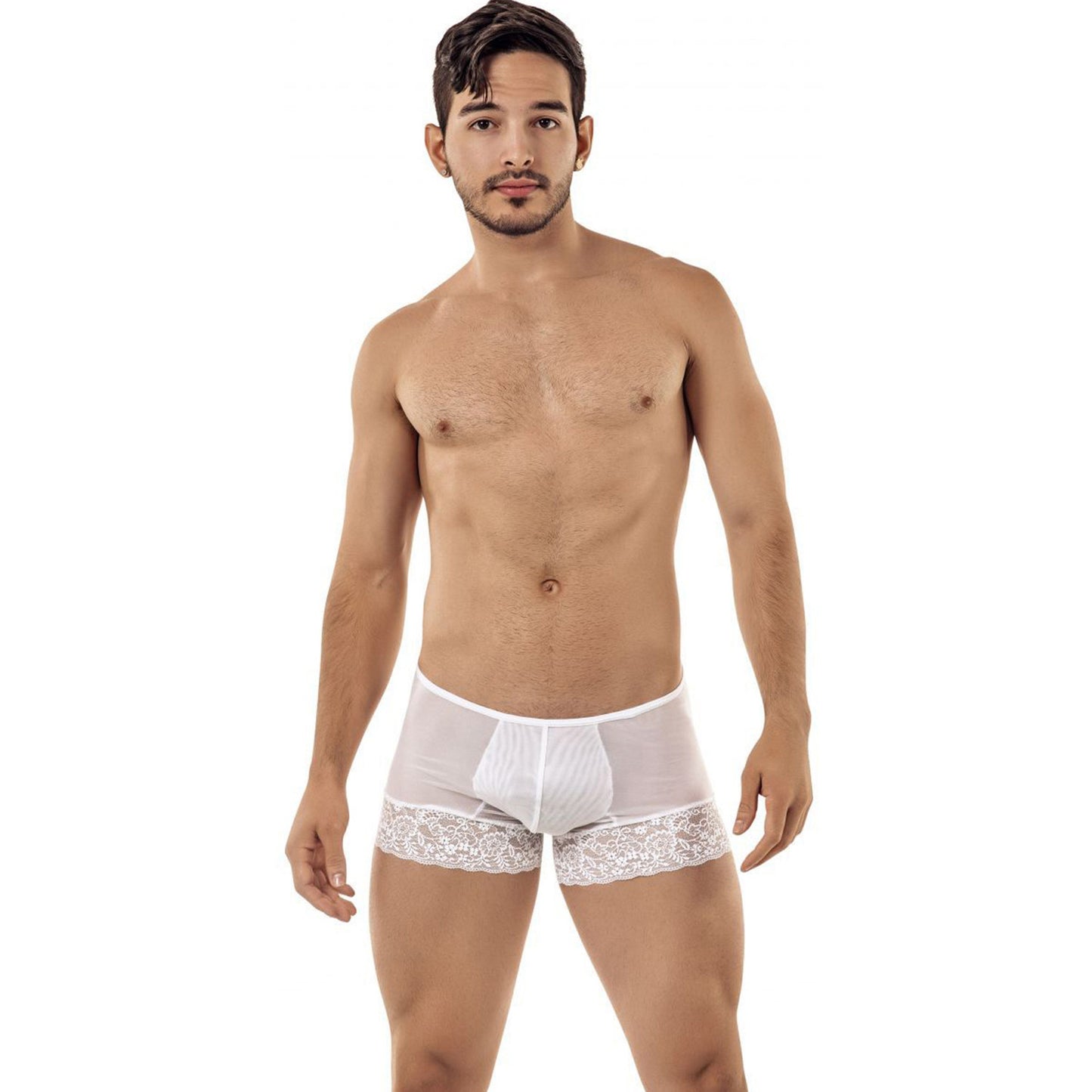 Boxer Mens Lingerie for Men White ML-07407-WH