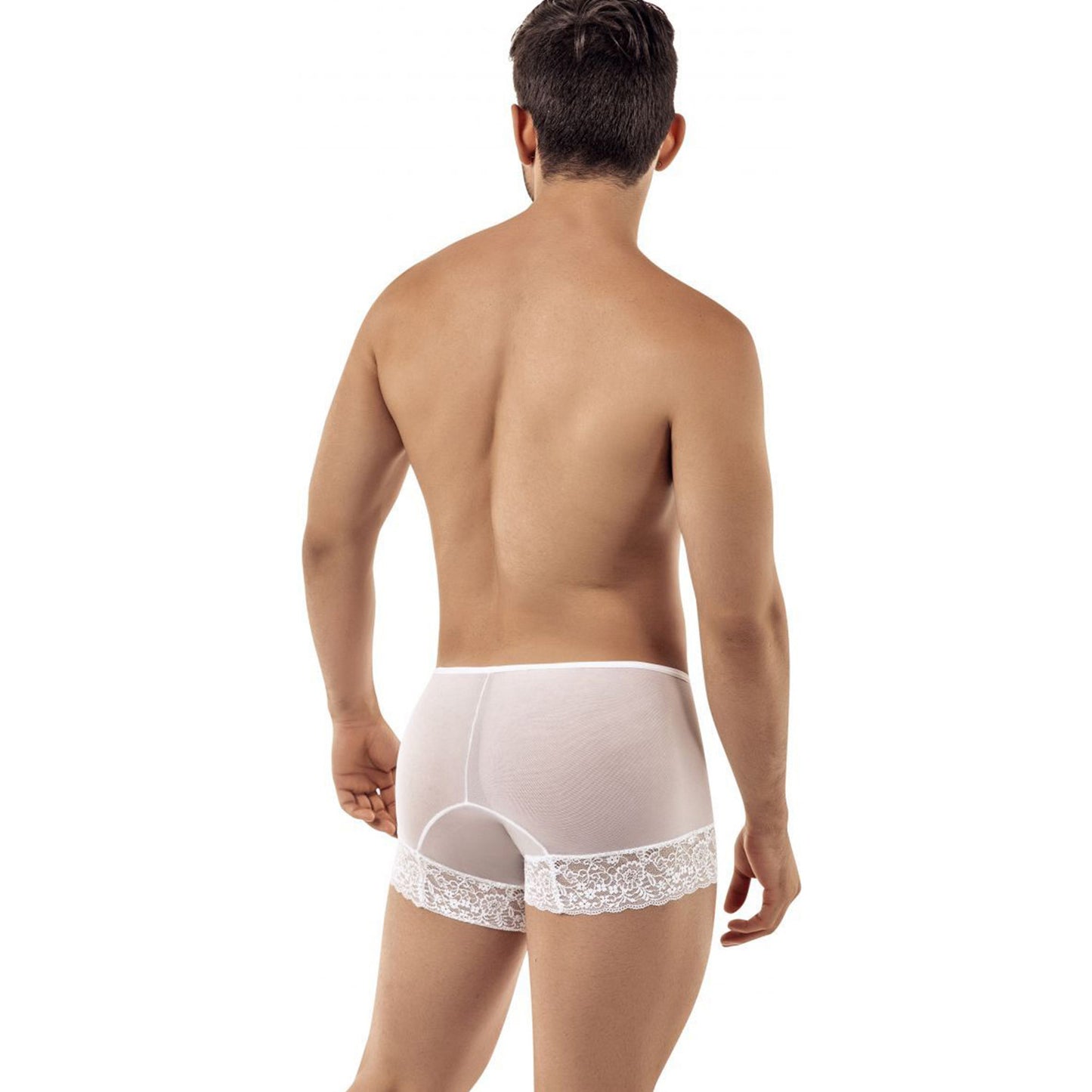 Boxer Mens Lingerie for Men White ML-07407-WH