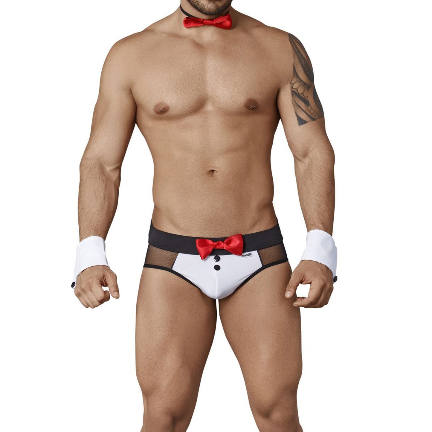 Costume Mens Lingerie for Men Black-White ML-07900-BK-WH