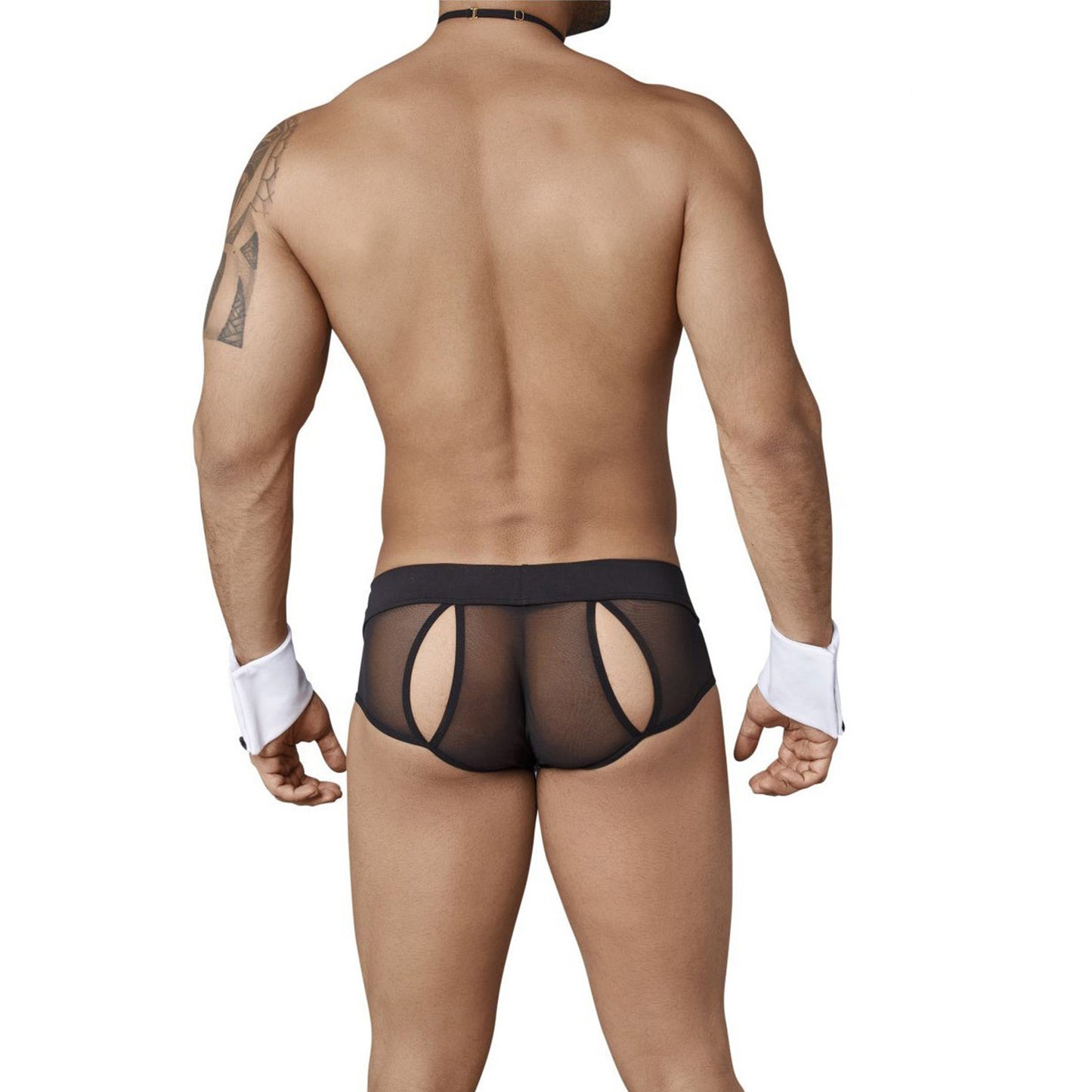 Costume Mens Lingerie for Men Black-White ML-07900-BK-WH