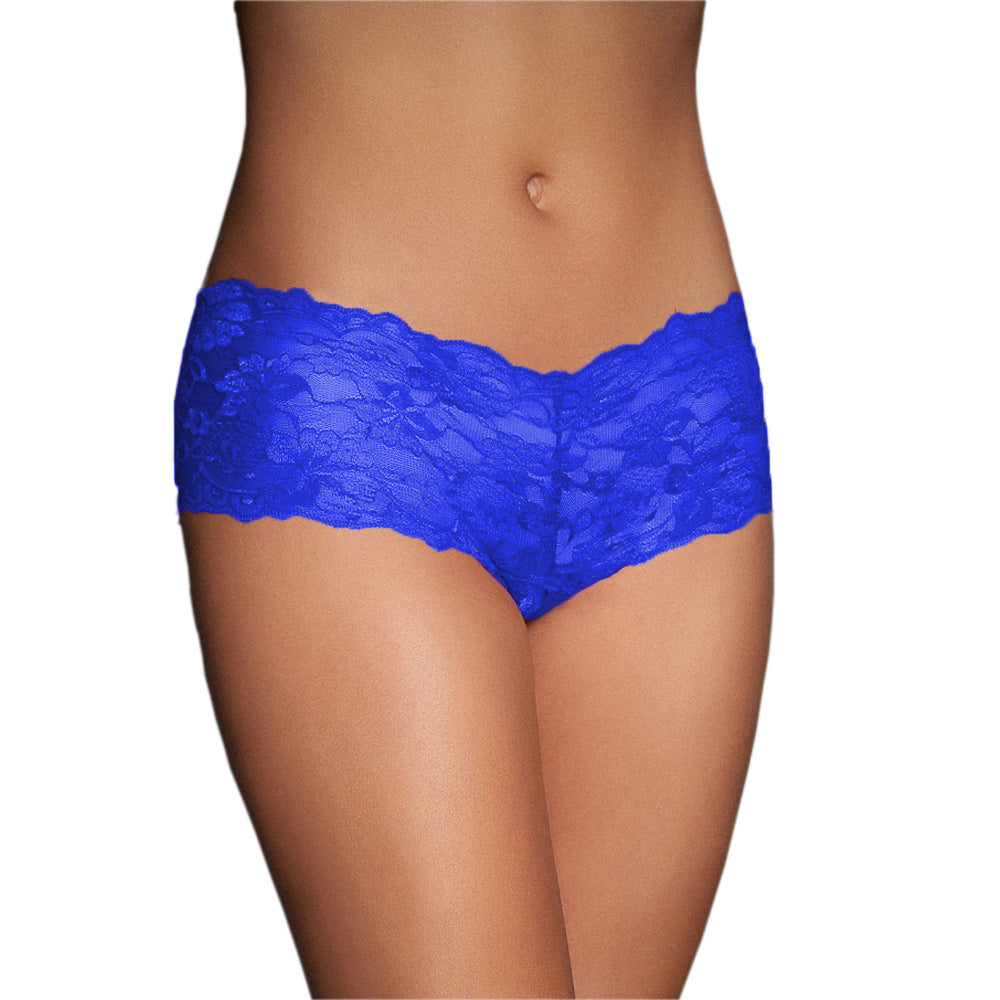Yogalz Black Lace Hipster Plus Size Hipster Panty