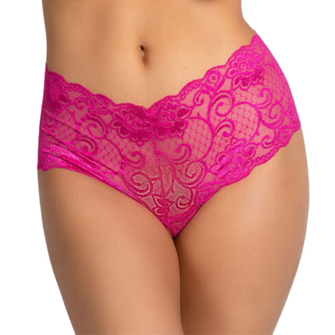 Yogalz Black Lace Hipster Plus Size Hipster Panty