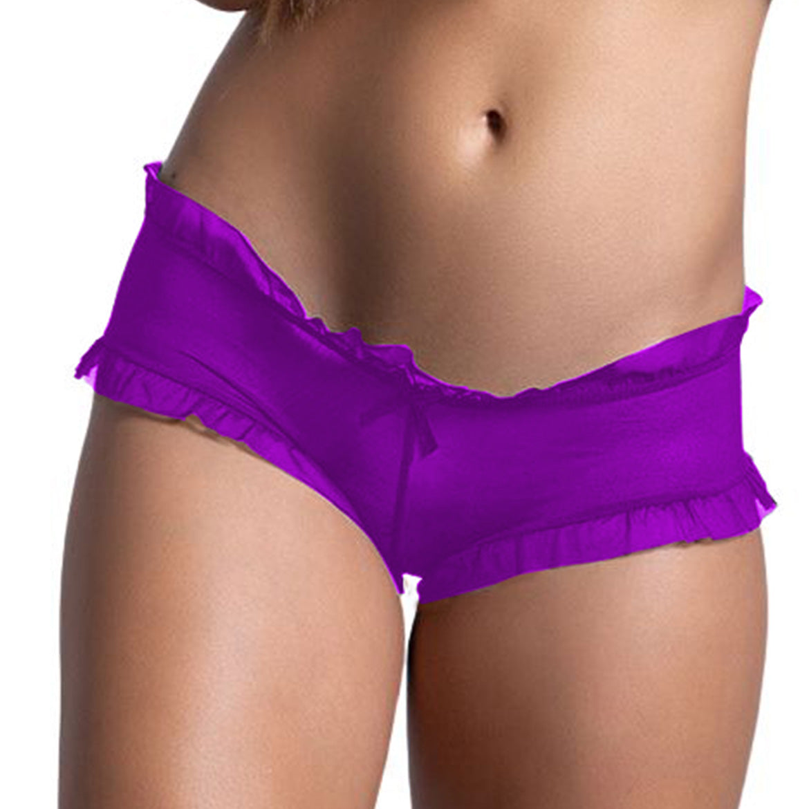 Yogalz Black Power Net BoyShorts Free Size BoyShorts Panty