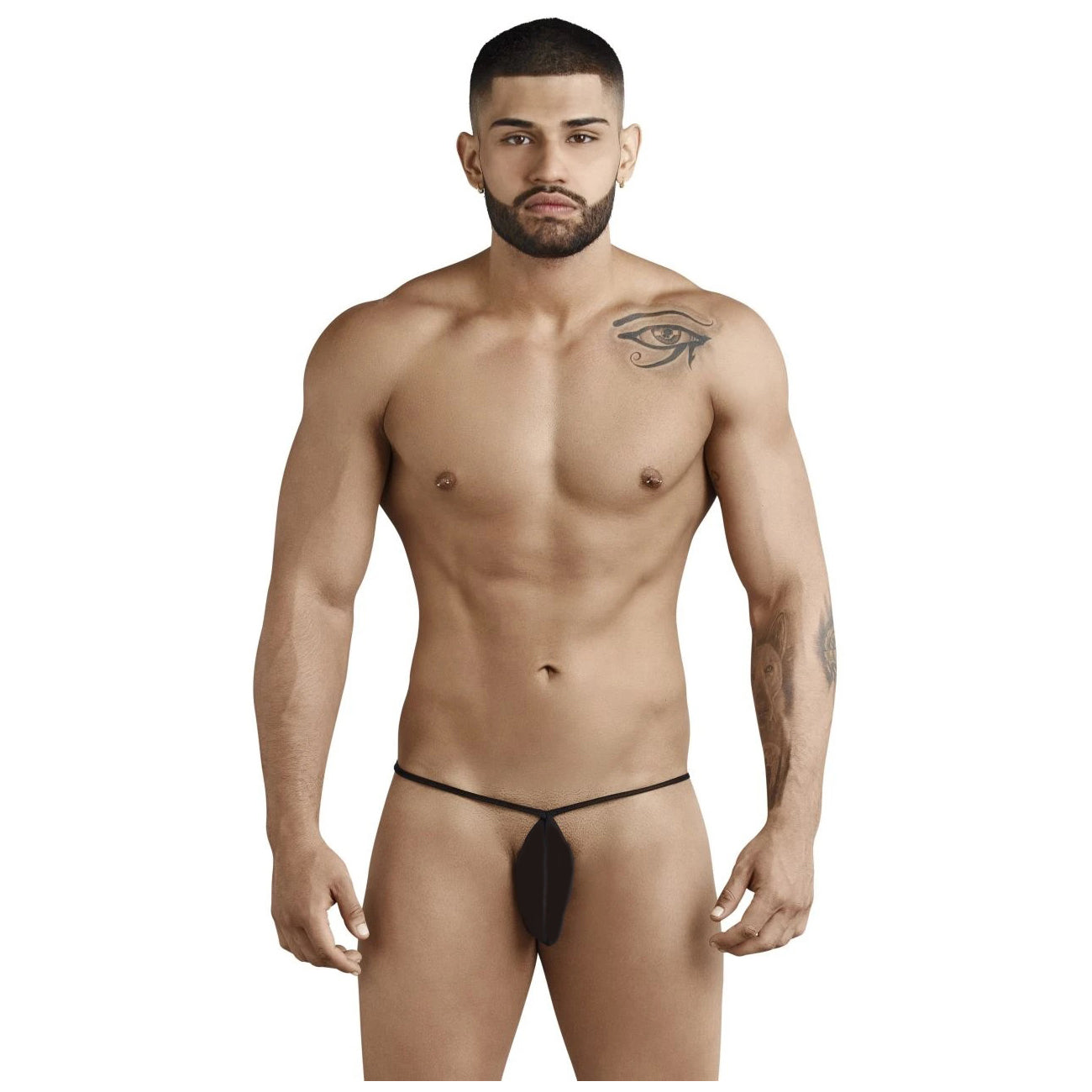 G String Mens Lingerie for Men Black ML-07048-BK