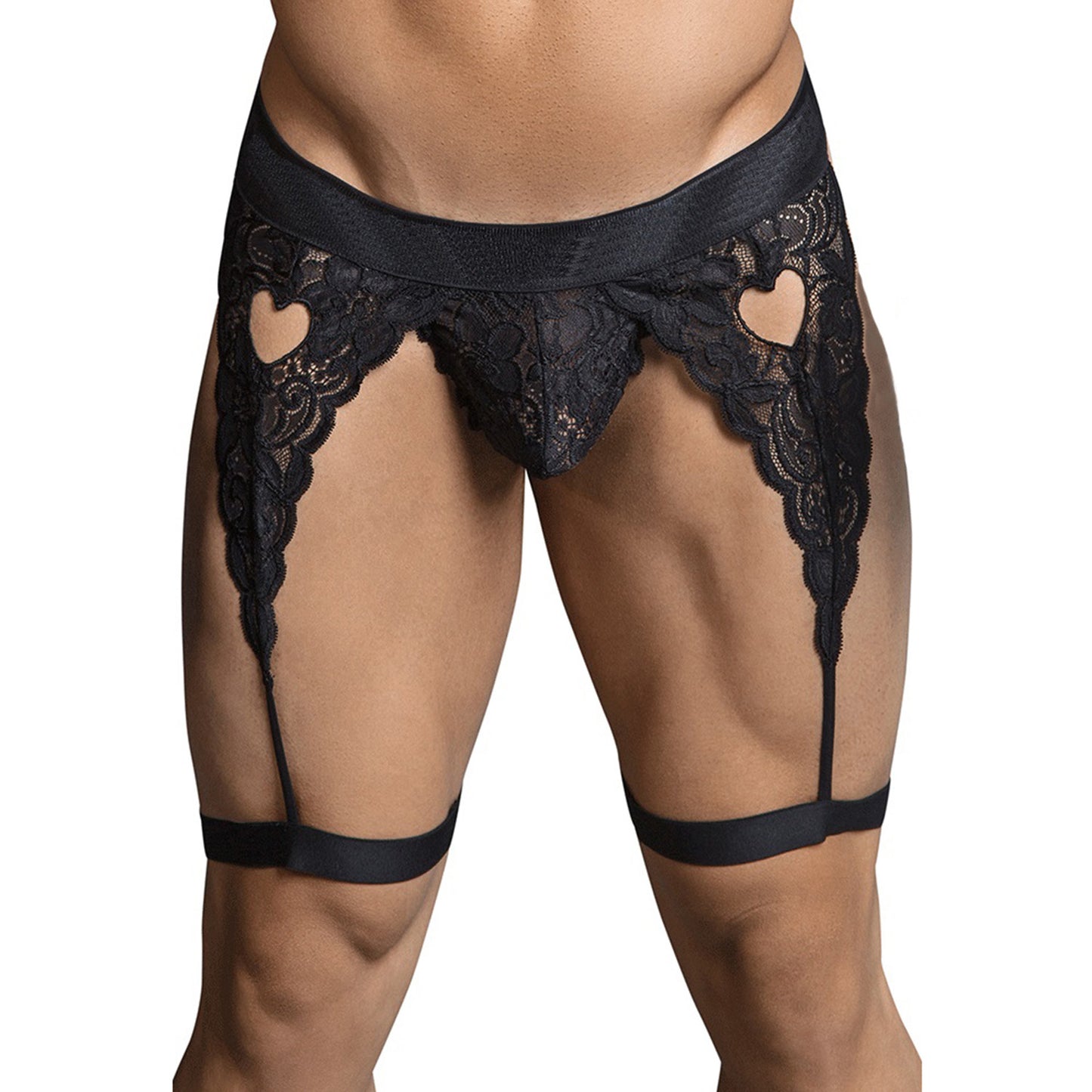 Garter Mens Lingerie for Men Black ML-07399-BK