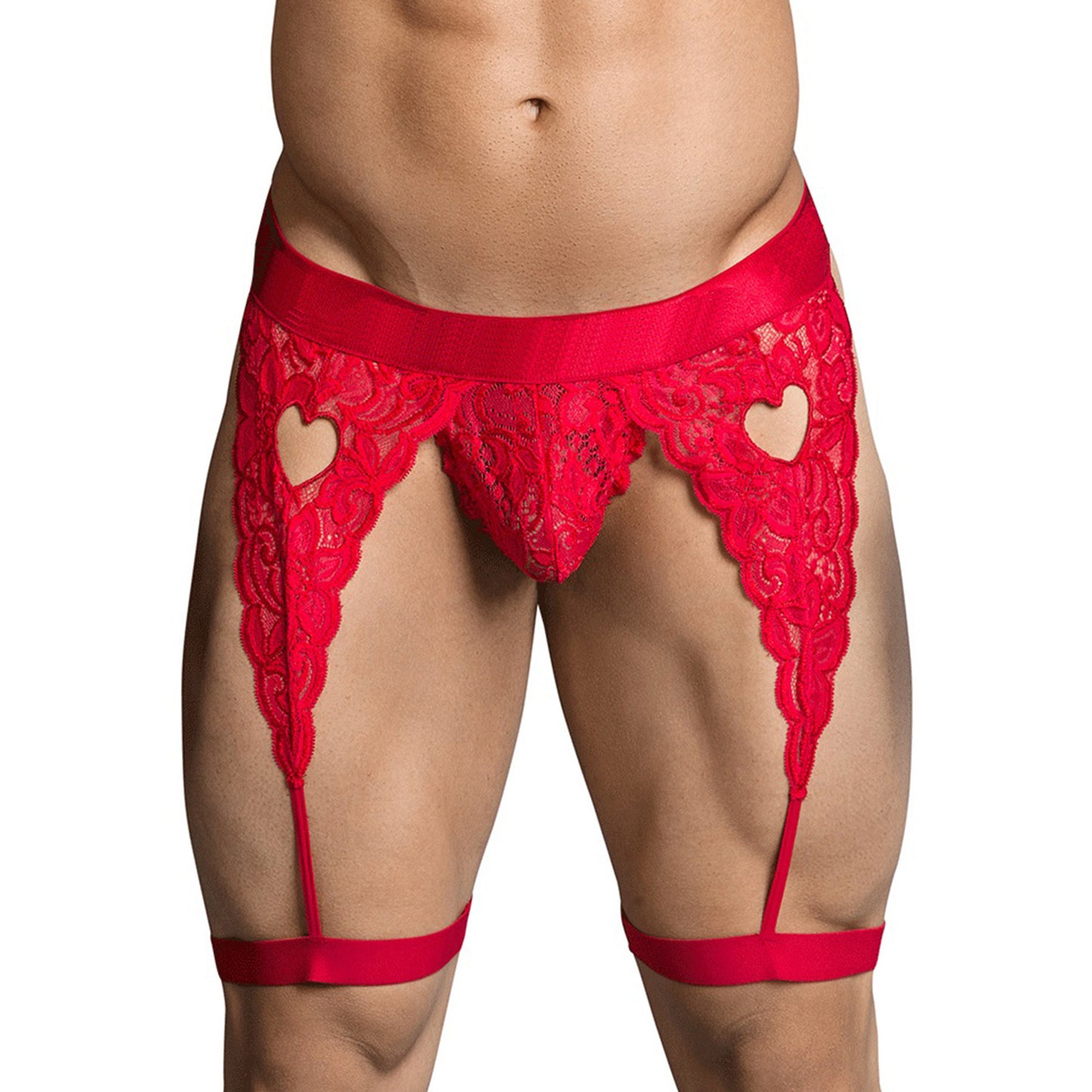 Garter Mens Lingerie for Men Red ML-07399-RD