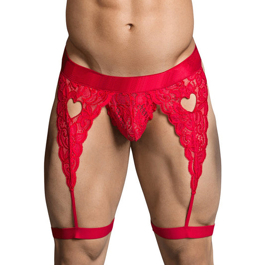 Garter Mens Lingerie for Men Red ML-07399-RD